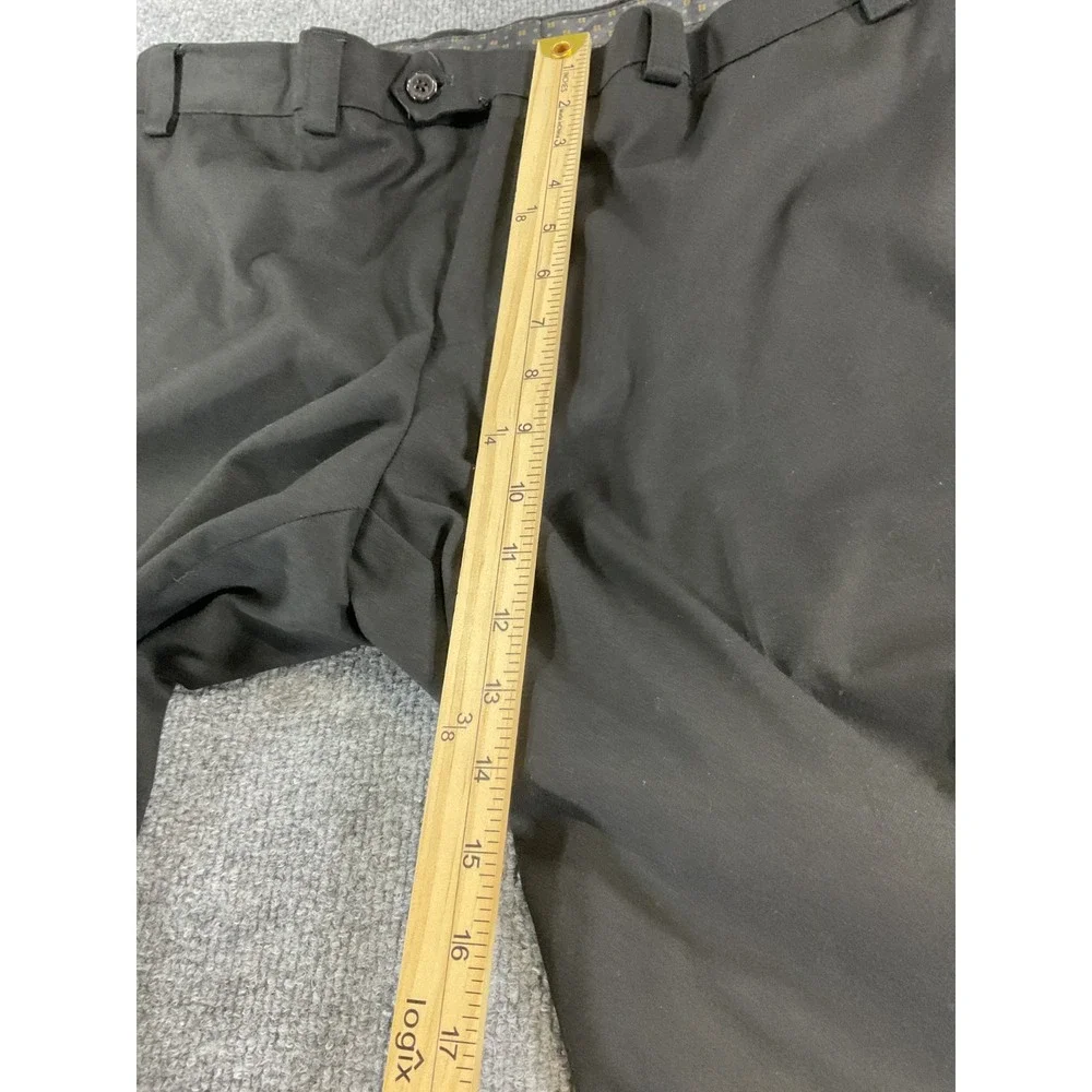 Lauren Ralph Lauren Total Comfort Dress Pants Mens 38x30 Black Stretch Flat Fron